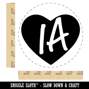 IA Iowa State in Heart Self-Inking Rubber Stamp for Stamping Crafting Planners