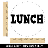 Lunch Meal Fun Text Self-Inking Rubber Stamp for Stamping Crafting Planners