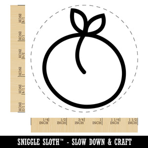 Peach Fruit Doodle Self-Inking Rubber Stamp for Stamping Crafting Planners