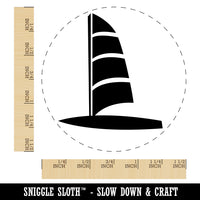 Windsurfing Doodle Self-Inking Rubber Stamp for Stamping Crafting Planners