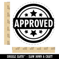 Approved with Stars Teacher Self-Inking Rubber Stamp for Stamping Crafting Planners