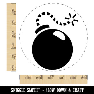 Cartoon Bomb with Fuse Self-Inking Rubber Stamp for Stamping Crafting Planners