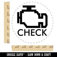 Car Check Engine Light Self-Inking Rubber Stamp for Stamping Crafting Planners