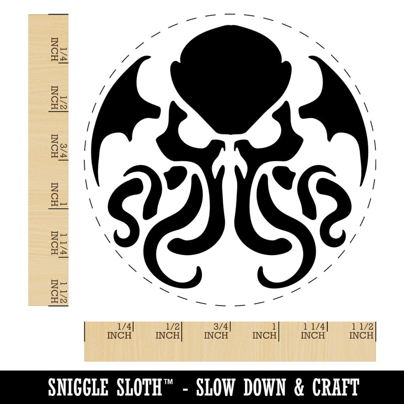 Cthulhu Eldritch Horror Scary Self-Inking Rubber Stamp for Stamping Crafting Planners