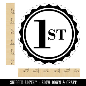 First 1st Place Circle Award Self-Inking Rubber Stamp for Stamping Crafting Planners