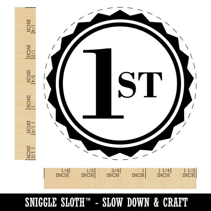 First 1st Place Circle Award Self-Inking Rubber Stamp for Stamping Crafting Planners