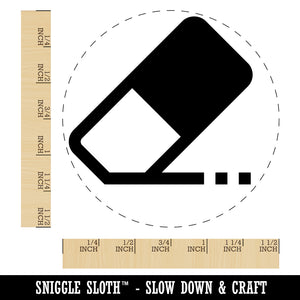 Flat Eraser Icon Homework School Self-Inking Rubber Stamp for Stamping Crafting Planners