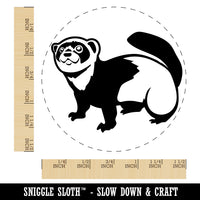 Friendly Ferret Self-Inking Rubber Stamp for Stamping Crafting Planners