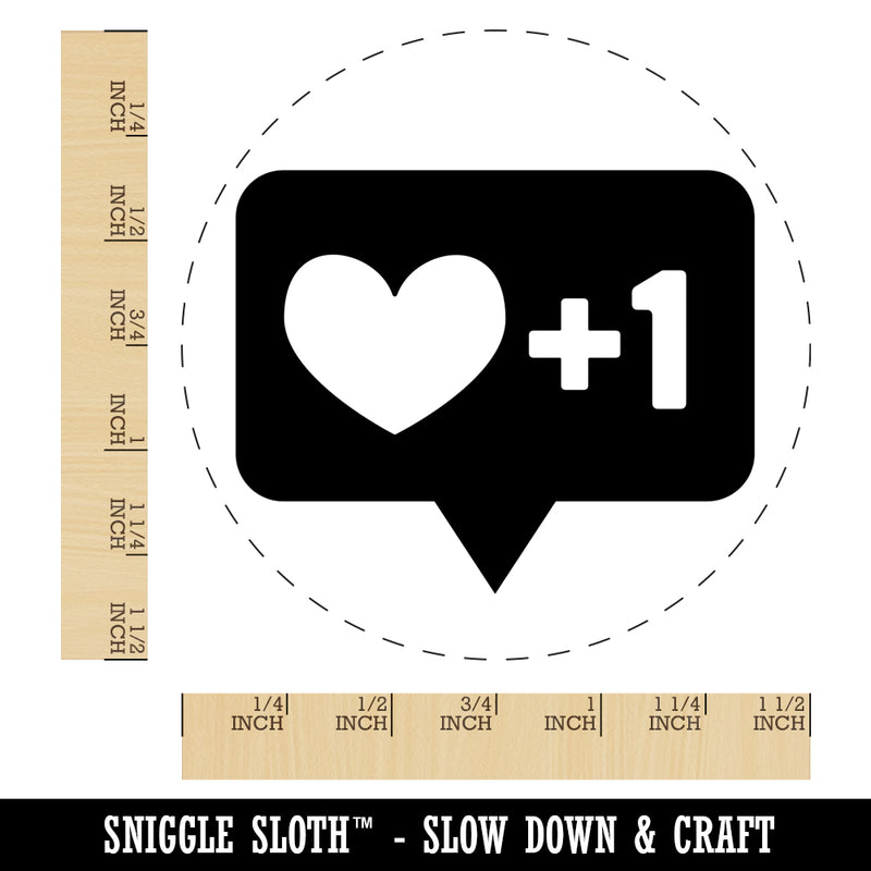 I Love this Bubble Heart Plus One 1 Self-Inking Rubber Stamp for Stamping Crafting Planners