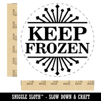 Keep Frozen Freezer Food Storage Self-Inking Rubber Stamp for Stamping Crafting Planners