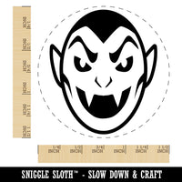 Spooky Vampire Head Halloween Self-Inking Rubber Stamp for Stamping Crafting Planners