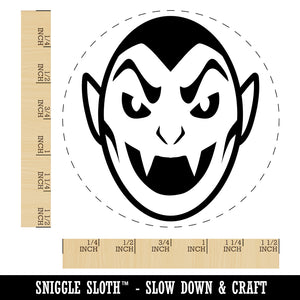 Spooky Vampire Head Halloween Self-Inking Rubber Stamp for Stamping Crafting Planners