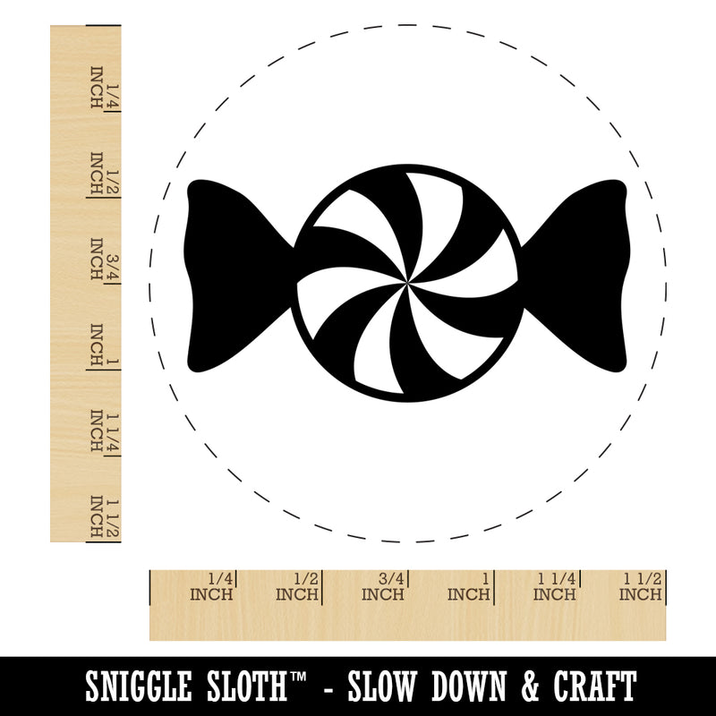 Peppermint Candy Self-Inking Rubber Stamp for Stamping Crafting Planners