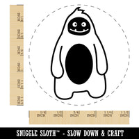 Sweet Yeti Abominable Snowman Self-Inking Rubber Stamp for Stamping Crafting Planners