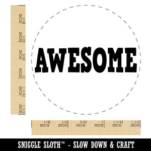 Awesome Fun Text Teacher Self-Inking Rubber Stamp for Stamping Crafting Planners