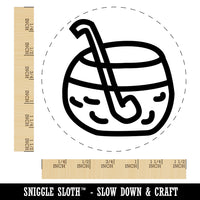 Punch Bowl Doodle Self-Inking Rubber Stamp for Stamping Crafting Planners