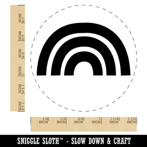 Rainbow Fun Doodle Self-Inking Rubber Stamp for Stamping Crafting Planners