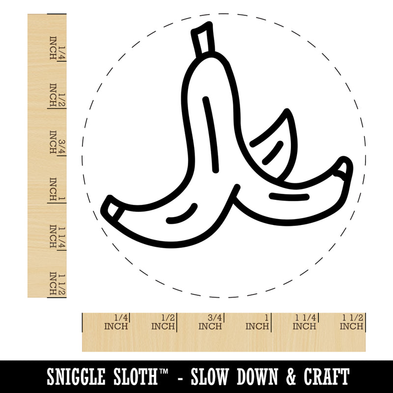 Slippery Banana Peel Self-Inking Rubber Stamp for Stamping Crafting Planners