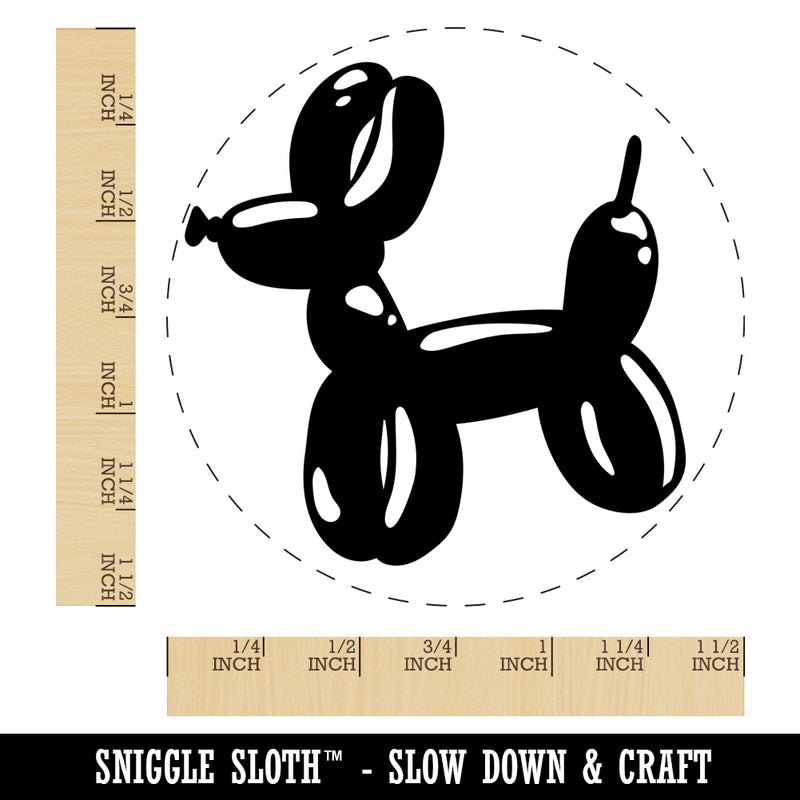 Balloon Animal Dog Self-Inking Rubber Stamp for Stamping Crafting Planners