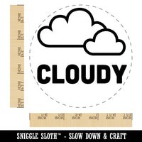 Cloudy Cloud Weather Day Planner Self-Inking Rubber Stamp for Stamping Crafting Planners