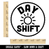 Day Shift Planning Self-Inking Rubber Stamp for Stamping Crafting Planners