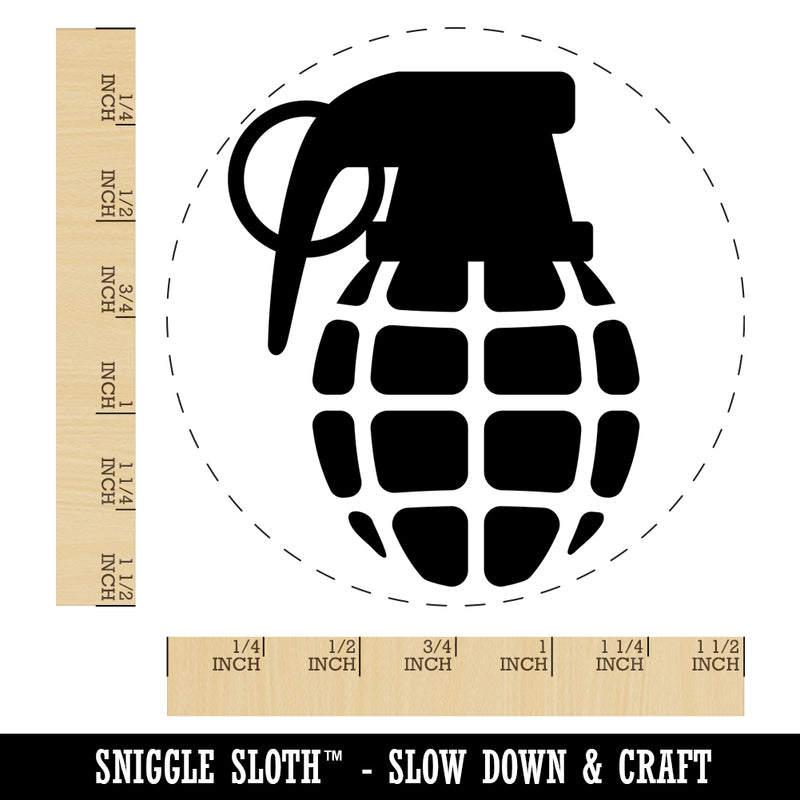 Cartoon Hand Grenade Self-Inking Rubber Stamp for Stamping Crafting Planners