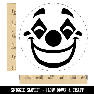 Happy Clown Face Self-Inking Rubber Stamp for Stamping Crafting Planners