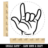 I Love You Hand Sign Language Self-Inking Rubber Stamp for Stamping Crafting Planners