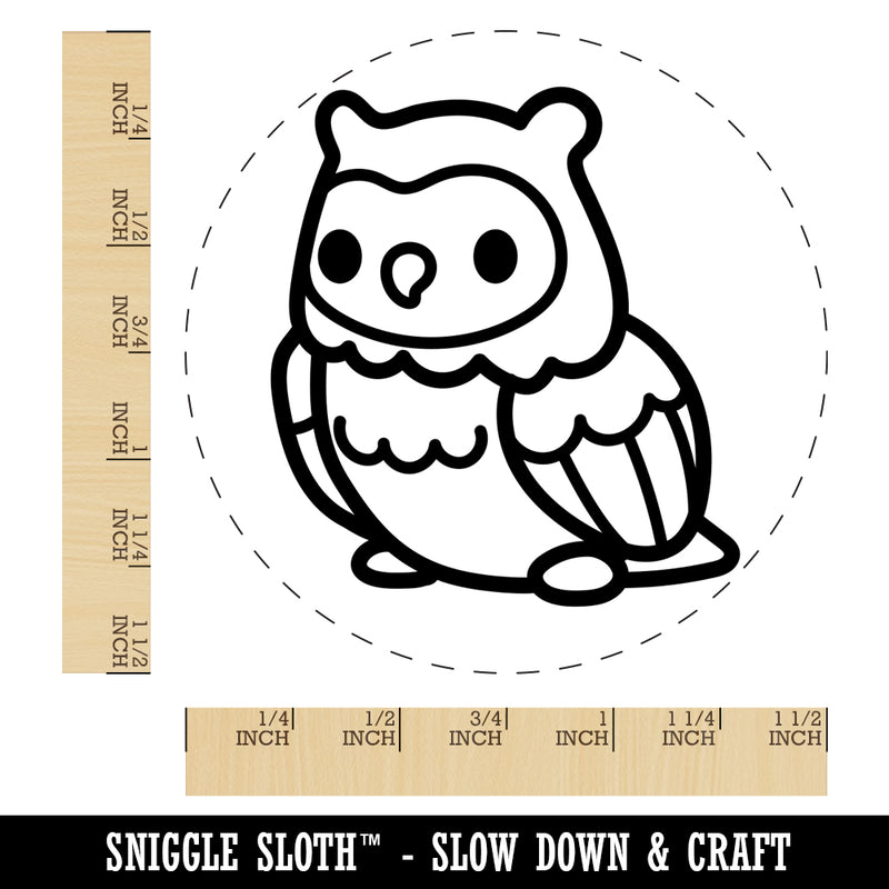 Kawaii Cute Owl Bird Self-Inking Rubber Stamp for Stamping Crafting Planners