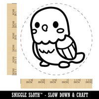 Kawaii Cute Parakeet Budgie Bird Self-Inking Rubber Stamp for Stamping Crafting Planners