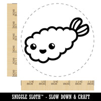 Kawaii Cute Shrimp Tempura Ebi Self-Inking Rubber Stamp for Stamping Crafting Planners