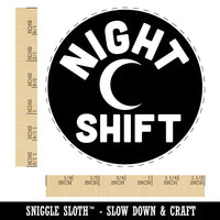 Night Shift Planning Self-Inking Rubber Stamp for Stamping Crafting Planners