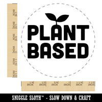 Plant Based Vegan Vegetarian Self-Inking Rubber Stamp for Stamping Crafting Planners