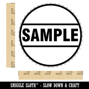 Sample Label Self-Inking Rubber Stamp for Stamping Crafting Planners