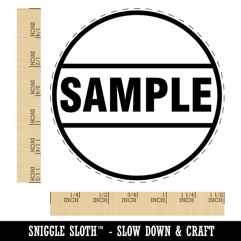 Sample Label Self-Inking Rubber Stamp for Stamping Crafting Planners