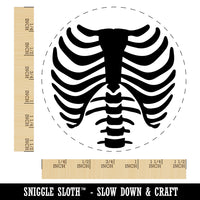 Skeleton Rib Cage Self-Inking Rubber Stamp for Stamping Crafting Planners