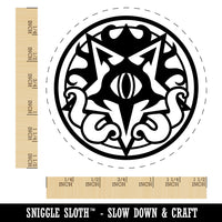 Warlock Pentagram with Tentacles and Eye Self-Inking Rubber Stamp for Stamping Crafting Planners