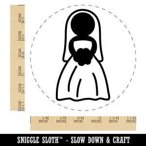 Bride Symbol Wedding Self-Inking Rubber Stamp for Stamping Crafting Planners