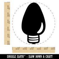 Christmas Light Bulb Self-Inking Rubber Stamp for Stamping Crafting Planners