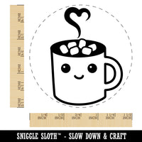 Cute Kawaii Hot Chocolate Self-Inking Rubber Stamp for Stamping Crafting Planners