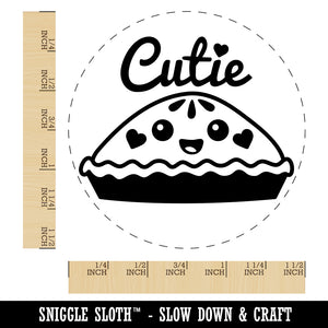 Cutie Pie Self-Inking Rubber Stamp for Stamping Crafting Planners