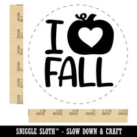 I Heart Love Pumpkin Fall Self-Inking Rubber Stamp for Stamping Crafting Planners