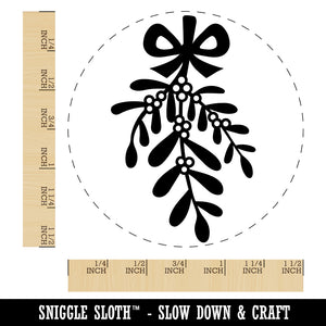 Mistletoe Merry Christmas Xmas Self-Inking Rubber Stamp for Stamping Crafting Planners