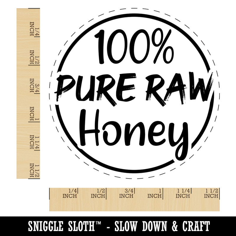 100% Pure Raw Honey Self-Inking Rubber Stamp for Stamping Crafting Planners