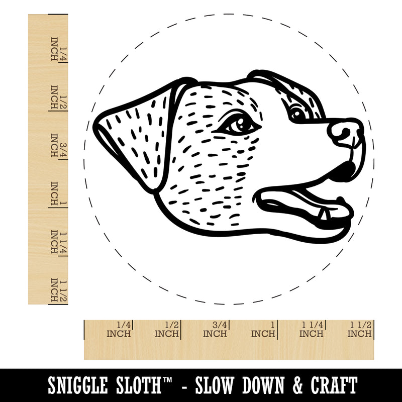 Jack Russell Terrier Dog Head Self-Inking Rubber Stamp for Stamping Crafting Planners