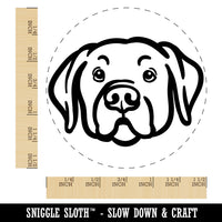 Labrador Retriever Dog Head Self-Inking Rubber Stamp for Stamping Crafting Planners