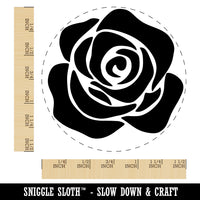 Rose Flower Solid Self-Inking Rubber Stamp for Stamping Crafting Planners