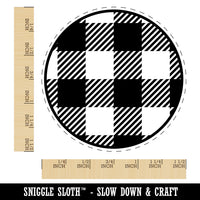 Buffalo Plaid Pattern Self-Inking Rubber Stamp for Stamping Crafting Planners