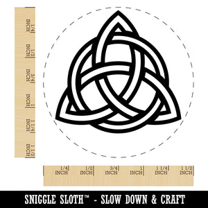 Celtic Triquetra Knot Outline Self-Inking Rubber Stamp for Stamping Crafting Planners