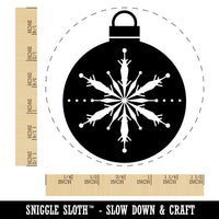 Holiday Ornament Snowflake Self-Inking Rubber Stamp for Stamping Crafting Planners